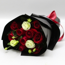 简单爱-9红玫瑰花束