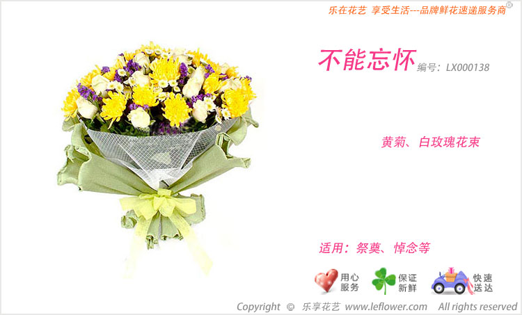 黄菊花束－祭奠用花