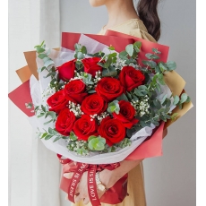 唯一爱人-11红玫瑰花束